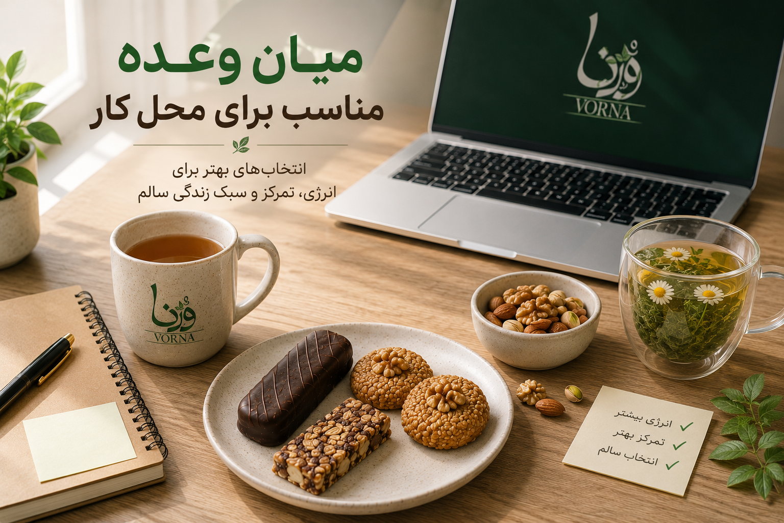 میان وعده مناسب برای محل کار؛ ۷ انتخاب کاربردی و خوشمزه