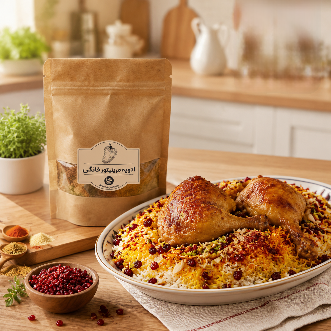 ادویه مرینیتور خانگی- پک 140 گرمی